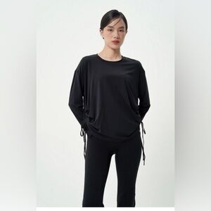 Lucky Brand Side Cinch Long Sleeve Black | NWT| Size Small